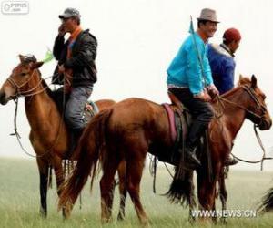 пазл Xilingol лошадь, Монголия